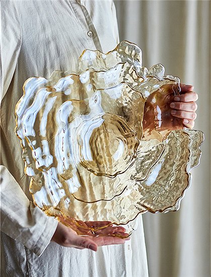 Asimi Schale Glas von Bloomongville ★ Kundenbewertung "Sehr gut"  ★ 12&percnt; Neukundenrabatt ★ Schnell verschickt ★ Bloomingville "Neu" entdecken!