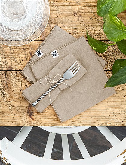 Servietten Gaia von L'effet Papillon ★ Kundenbewertung "Sehr gut" ★ 12&percnt; Rabatt für Neukunden ★ Schnell verschickt ★ Günstig bei car-Moebel.de