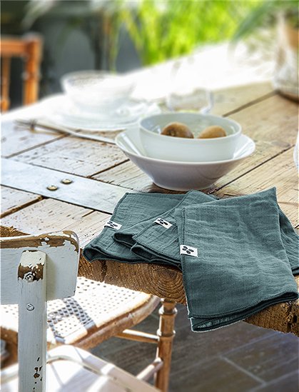 Servietten Gaia von L'effet Papillon ★ Kundenbewertung "Sehr gut" ★ 12&percnt; Rabatt für Neukunden ★ Schnell verschickt ★ Günstig bei car-Moebel.de