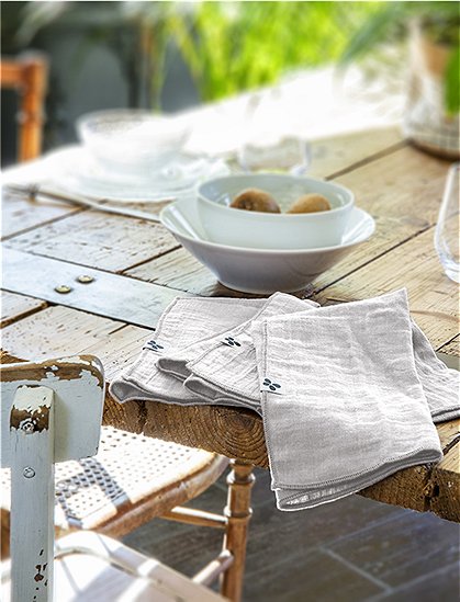 Servietten Gaia von L'effet Papillon ★ Kundenbewertung "Sehr gut" ★ 12&percnt; Rabatt für Neukunden ★ Schnell verschickt ★ Günstig bei car-Moebel.de