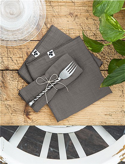 Servietten Gaia von L'effet Papillon ★ Kundenbewertung "Sehr gut" ★ 12&percnt; Rabatt für Neukunden ★ Schnell verschickt ★ Günstig bei car-Moebel.de