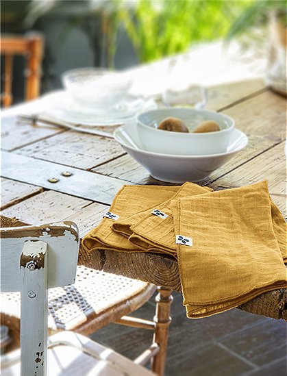 Servietten Gaia von L'effet Papillon ★ Kundenbewertung "Sehr gut" ★ 12&percnt; Rabatt für Neukunden ★ Schnell verschickt ★ Günstig bei car-Moebel.de