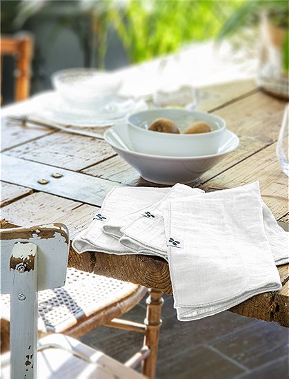 Servietten Gaia von L'effet Papillon ★ Kundenbewertung "Sehr gut" ★ 12&percnt; Rabatt für Neukunden ★ Schnell verschickt ★ Günstig bei car-Moebel.de