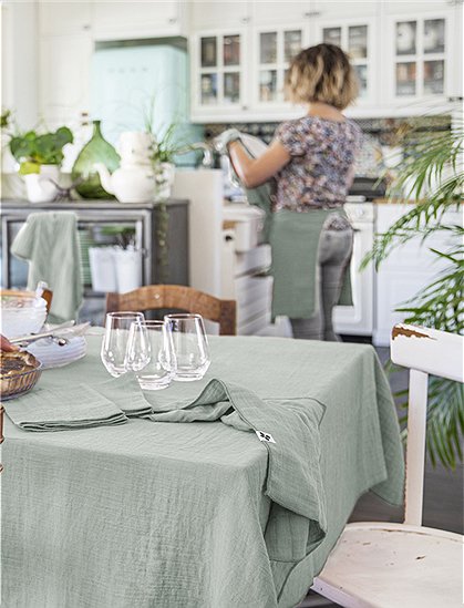 Tischdecke Gaia von L'effet Papillon ★ Kundenbewertung "Sehr gut" ★ 12&percnt; Rabatt für Neukunden ★ Schnell verschickt ★ bei car-Moebel.de