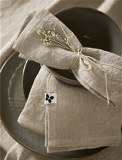 Serviette Soline von L'effet Papillon  ★ Kundenbewertung "Sehr gut" ★ 12&percnt; Rabatt für Neukunden ★ Schnell verschickt ★ bei car-Moebel.de