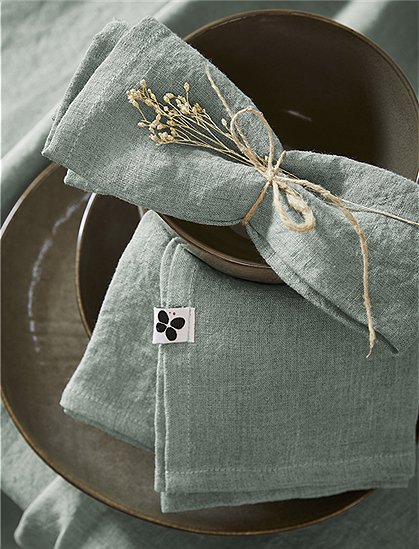 Serviette Soline von L'effet Papillon  ★ Kundenbewertung "Sehr gut" ★ 12&percnt; Rabatt für Neukunden ★ Schnell verschickt ★ bei car-Moebel.de