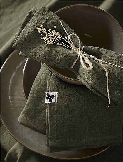 Serviette Soline von L'effet Papillon  ★ Kundenbewertung "Sehr gut" ★ 12&percnt; Rabatt für Neukunden ★ Schnell verschickt ★ bei car-Moebel.de