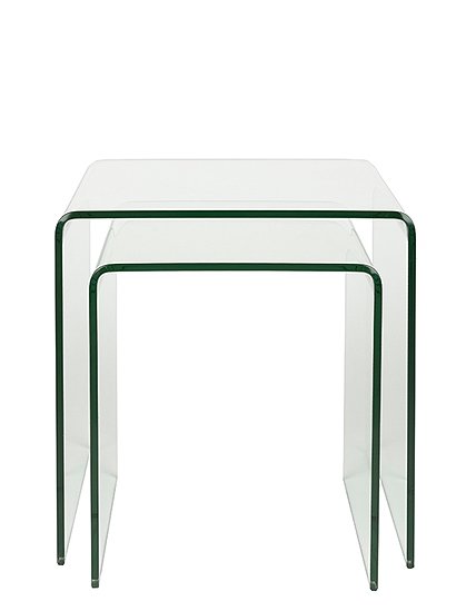 2er Set Beistelltische Vetro, Glas v. Dutchbone ★ Kundenbewertung "Sehr gut" ★ 12&percnt; Rabatt für Neukunden ★ Schnell verschickt ★ Jetzt bei car-Moebel.de