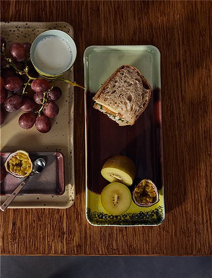 Cake Tray, 13,5x31,5 cm, 70s Keramik von HKliving ★ Kundenbewertung "Sehr gut" ★ 12&percnt; Neukundenrabatt ★ Schnell verschickt ★ Bei car-Moebel.de