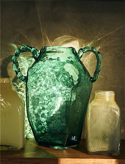 Vase Amfora aus Glas von Nienke Sikkema für HKliving ★ Kundenbewertung "Sehr gut" ★ 12&percnt; Neukundenrabatt ★ Schnell verschickt ★ Bei car-Moebel.de