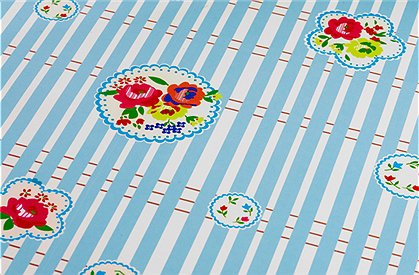 Tapete gestreift mit Blumen blau &#9733; Kundenbewertung "Sehr gut" &#9733; Gratis-Versand ab 49 &#8364; &#9733; Schnell verschickt &#9733; car möbel "Neu" jetzt entdecken!