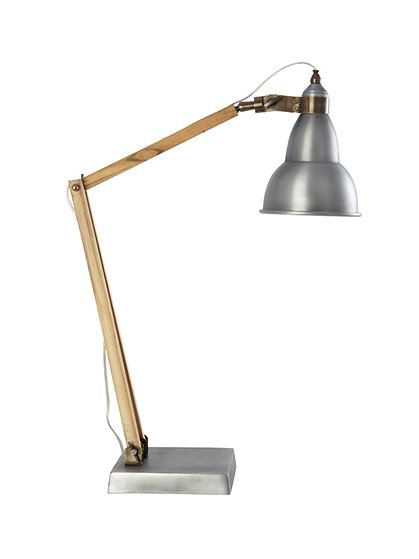 Schreibtischlampe Holz/Metall 2