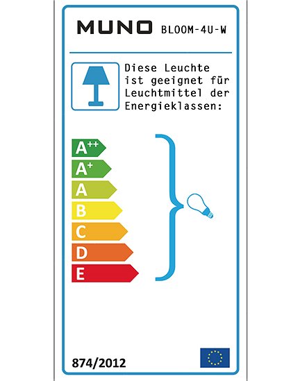 Stehlampe, Blumen, weiß 2
