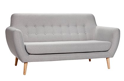 Sofa 2-sitzig Retrodesign von HÜBSCH Interior &#9733; Kundenbewertung "Sehr gut" &#9733; 10&euro; Neukundenrabatt &#9733; Schnell verschickt &#9733; Günstig bei car-Moebel.de