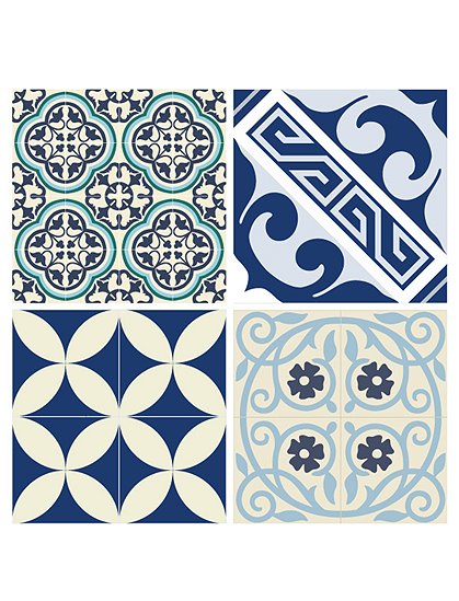Fliesenaufkleber blau von Beija Flor &#9733; Kundenbewertung "Sehr gut" &#9733; Gratis-Versand ab 49 &#8364; &#9733; Schnell verschickt &#9733; Günstig bei car-Moebel.de!