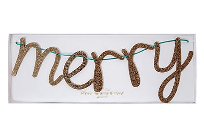 Girlande merry christmas von Meri Meri &#9733; Kundenbewertung "Sehr gut" &#9733; 10&euro; Neukundenrabatt &#9733; Schnell verschickt &#9733; Günstig bei car-Moebel.de