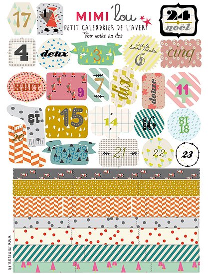 Sticker Set Adventskalender von Mimi Lou &#9733; Kundenbewertung "Sehr gut" &#9733; 10&euro; Rabatt für Neukunden &#9733; Schnell verschickt &#9733; Günstig bei car-Moebel.de