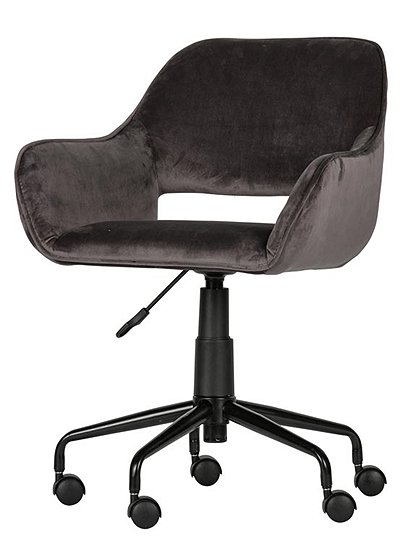 Bürostuhl von Wood mit weichem Samtbezug &#9733; Kundenbewertung "Sehr gut" &#9733; 10&euro; Rabatt für Neukunden &#9733; Jetzt günstig kaufen bei car-Moebel.de