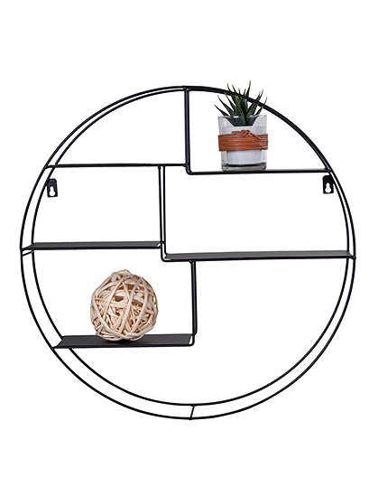 Wandregal aus Metall Ø 47 cm &#9733; Kundenbewertung "Sehr gut" &#9733; 10&euro; Rabatt für Neukunden &#9733; Schnell verschickt &#9733; Jetzt günstig kaufen bei car-Moebel.de