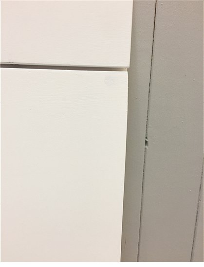 Regal mit 2 Fächern,1Klappe,weiß Nr.698 3