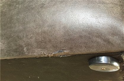 Pouf Rodeo, Leder, schwarz  Nr.: 753 3