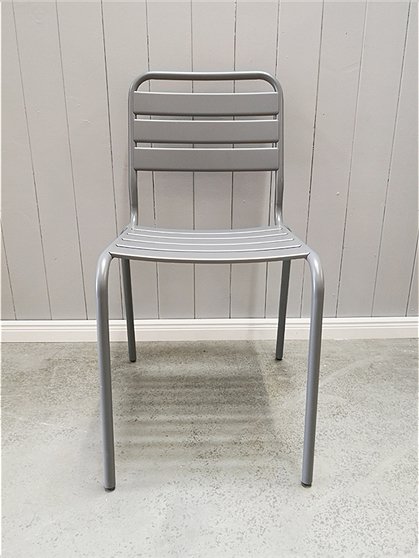 LV00859 Metallstuhl, grau 3