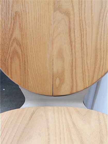 LV00860 Stuhl Louix, grau, Metall/Holz 3