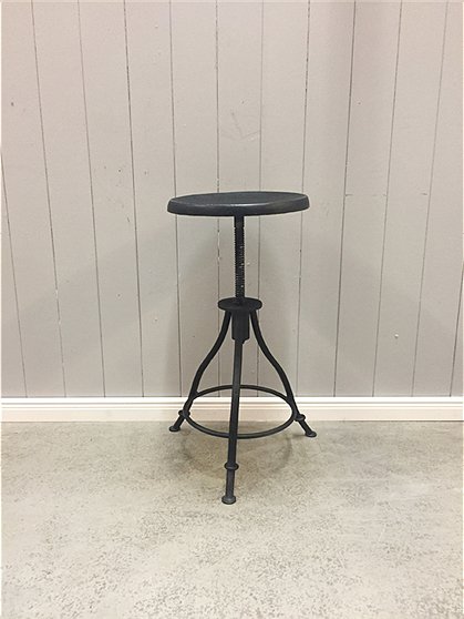 LV00959 Metallhocker schwarz 3