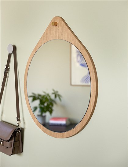 Wandspiegel Eiche von HÜBSCH Interior &#9733; Kundenbewertung "Sehr gut" &#9733; 10&euro; Neukundenrabatt &#9733; Schnell verschickt &#9733; Günstig bei car-Moebel.de