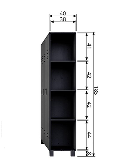 Spindschrank von vtvonen &#9733; Kundenbewertung "Sehr gut" &#9733; 10&euro; Neukundenrabatt &#9733; Schnell verschickt &#9733; Günstig kaufen bei car-Moebel.de