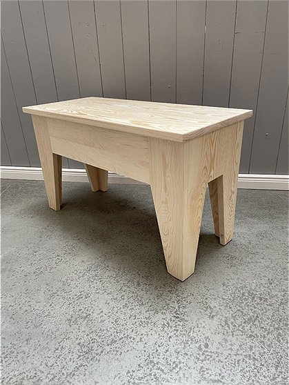 Holzbank mit Klappe Nr:1105 3