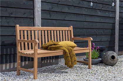 Gartenbank aus Teakholz von woood &#9733; Kundenbewertung "Sehr gut" &#9733; 10&euro; Rabatt für Neukunden &#9733; Schnell verschickt &#9733; Günstig bei car-Moebel.de