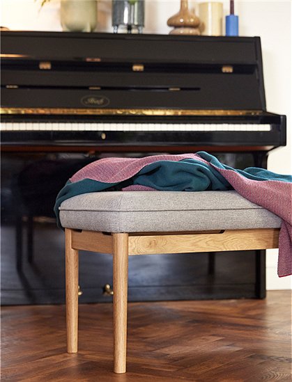 Polsterbank grau von HÜBSCH Interior &#9733; Kundenbewertung "Sehr gut" &#9733; 10&euro; Rabatt für Neukunden &#9733; Jetzt günstig kaufen bei car-Moebel.de