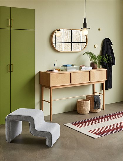 Pouf Stufe von HÜBSCH Interior &#9733; Kundenbewertung "Sehr gut" &#9733; 12&percnt; Rabatt für Neukunden &#9733; Schnell verschickt &#9733; Günstig bei car-Moebel.de!
