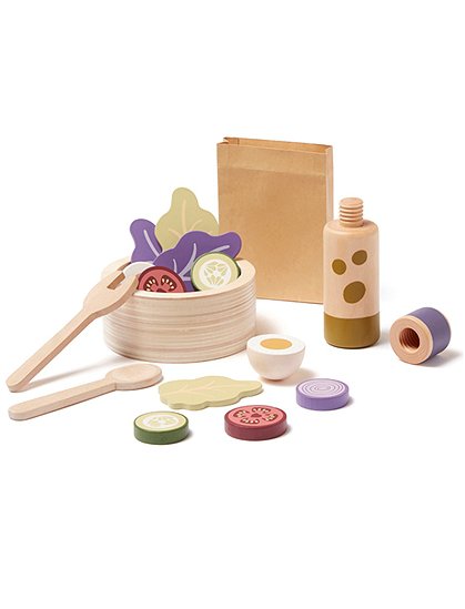 Salat Set aus Holz für Kinder &#9733; Kundenbewertung "Sehr gut" &#9733; 10&euro; Rabatt für Neukunden &#9733; Schnell verschickt &#9733; Jetzt günstig kaufen bei car-Moebel.de