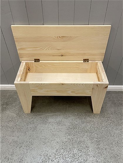 Holzbank mit Fach Nr:1314 3