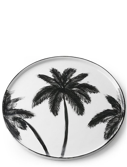 Teller mit Palmen bold & basic von HKliving &#9733; Kundenbewertung "Sehr gut" &#9733; 10&euro; Rabatt für Neukunden &#9733; Schnell verschickt &#9733; Jetzt bei car-Moebel.de