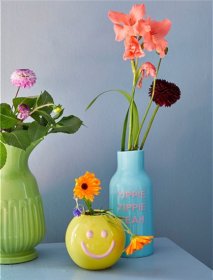 Keramikvase in blau von rice &#9733; Kundenbewertung "Sehr gut" &#9733; 10&euro; Rabatt für Neukunden &#9733; Schnell verschickt &#9733; Rice jetzt günstig kaufen bei car-Moebel.de