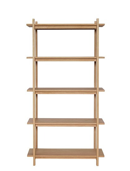 Fächerregal  aus Eiche von HÜBSCH Interior &#9733; Kundenbewertung "Sehr gut" &#9733; 10&euro; Rabatt für Neukunden &#9733; Schnell verschickt &#9733; Günstig bei car-Moebel.de