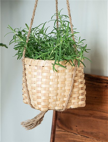 Hängekorb aus Holz und Jute von Ib Laursen &#9733; Kundenbewertung "Sehr gut" &#9733; 10&euro; Rabatt für Neukunden &#9733; Schnell verschickt &#9733; Günstig bei car-Moebel.de