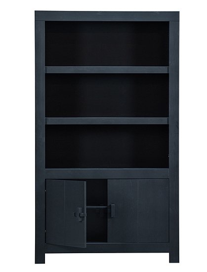 Schrank Benson, schwarz aus Holz v. Woood &#9733; Kundenbewertung "Sehr gut" &#9733; 10&euro; Rabatt für Neukunden &#9733; Schnell verschickt &#9733; Günstig bei car-Moebel.de