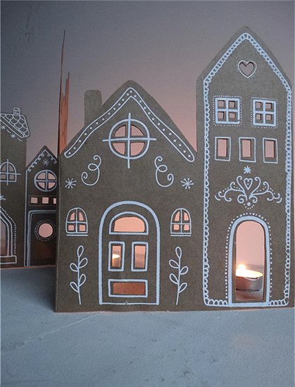 Adventskalender Häuser aus Papier von Good old friends #haken#Weihnachten #haken#Adventskalender #haken#Für Klein & Groß #haken#neu #haken#jetzt entdecken<br/><br/>