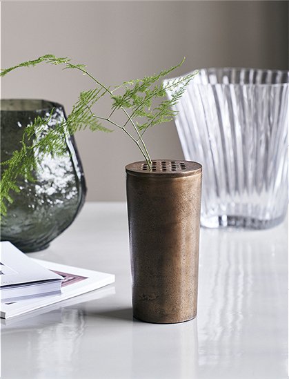 Vase Flow, antikes Messing von house doctor &#9733; Kundenbewertung "Sehr gut" &#9733; 10&euro; Rabatt für Neukunden &#9733; Schnell verschickt &#9733; Günstig bei car-Moebel.de