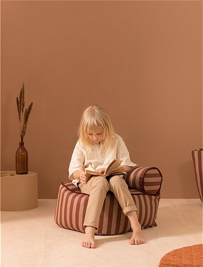 Sitzsack Majestic mit Streifen von Nobodinoz &#9733; Kundenbewertung "Sehr gut" &#9733; 10&euro; Rabatt für Neukunden &#9733; Schnell verschickt &#9733; Günstig bei car-Moebel.de
