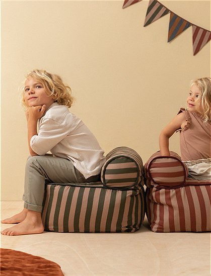 Sitzsack Majestic mit Streifen von Nobodinoz &#9733; Kundenbewertung "Sehr gut" &#9733; 10&euro; Rabatt für Neukunden &#9733; Schnell verschickt &#9733; Günstig bei car-Moebel.de