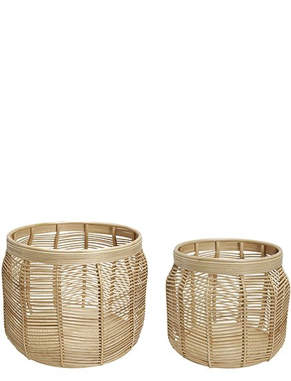 2er Set Körbe Luna, Rattan v. Hübsch Interior &#9733; Kundenbewertung "Sehr gut" &#9733; 10&euro; Rabatt für Neukunden &#9733; Schnell verschickt &#9733; Günstig bei car-Moebel.de