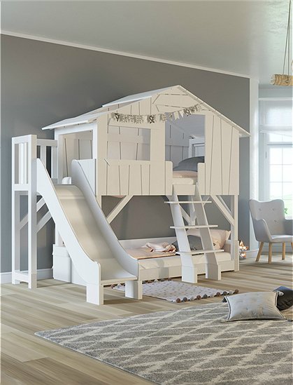Etagenbett Haus mit Rutsche von Mathy by Bols &#9733; Kundenbewertung "Sehr gut" &#9733; 10&euro; Rabatt für Neukunden &#9733; Schnell verschickt &#9733; Günstig bei car-Moebel.de