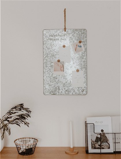 Magnetboard in silber von Eulenschnitt &#9733; Kundenbewertung "Sehr gut" &#9733; 10&euro; Rabatt für Neukunden &#9733; Schnell verschickt &#9733; Günstig bei car-Moebel.de