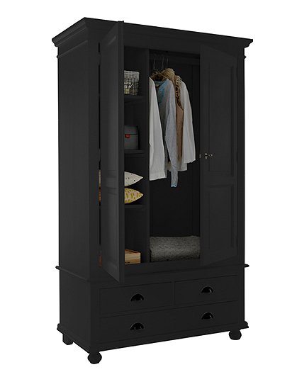 weißer Kleiderschrank Landhausstil &#9733; Kundenbewertung "Sehr gut" &#9733; 10&euro; Rabatt für Neukunden &#9733; Jetzt günstig kaufen bei car-Moebel.de