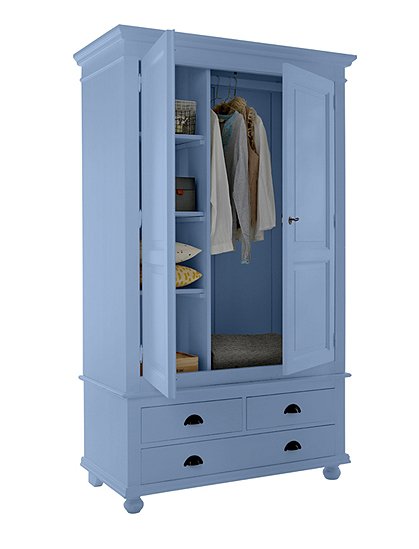 weißer Kleiderschrank Landhausstil &#9733; Kundenbewertung "Sehr gut" &#9733; 10&euro; Rabatt für Neukunden &#9733; Jetzt günstig kaufen bei car-Moebel.de